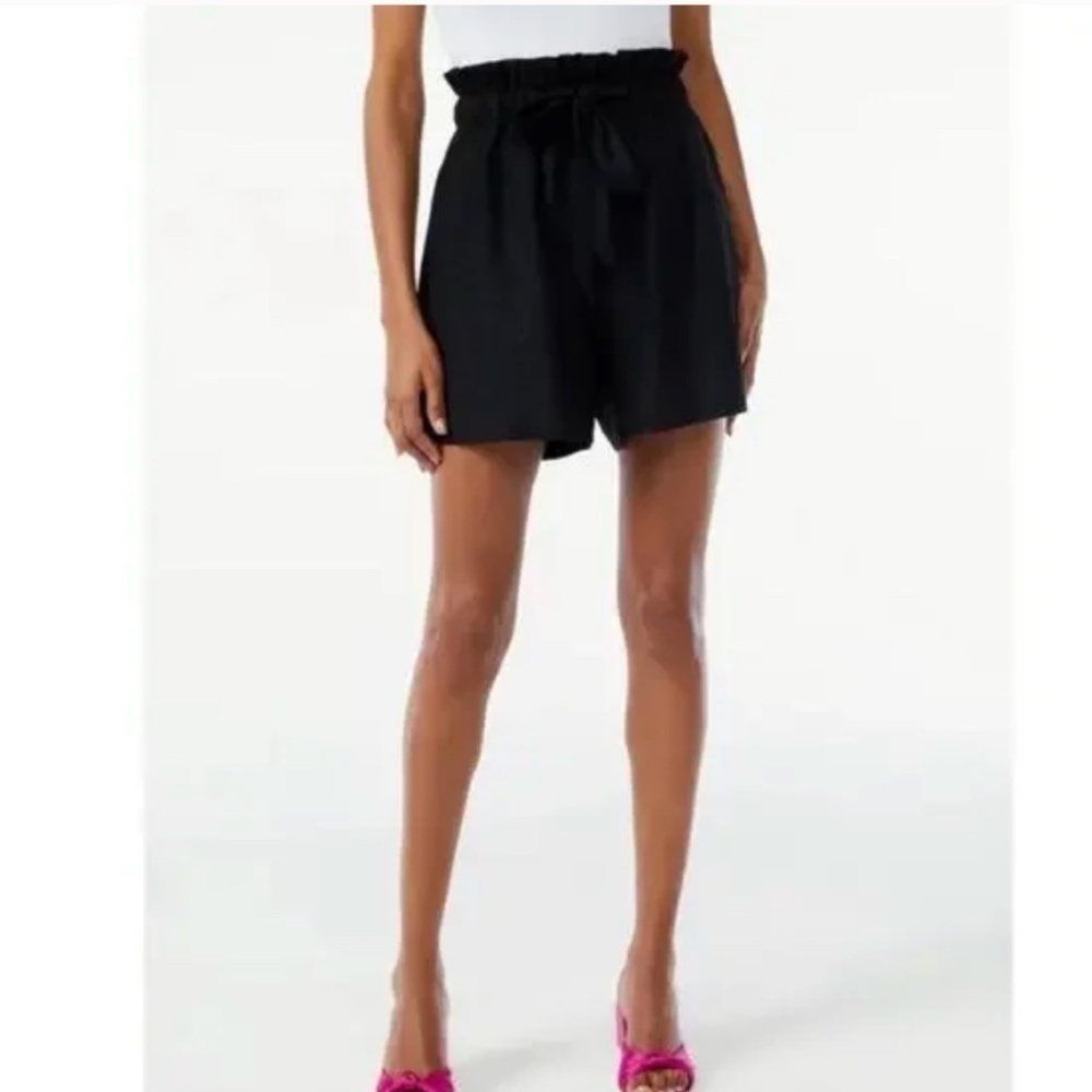 Splendid Ruby High Rise Crinkle Paper Bag Cotton Shorts Size M NWT